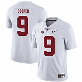 Alabama Crimson Tide 9 Amari Cooper White Nike College Football Jersey Dzhi,baseball caps,new era cap wholesale,wholesale hats